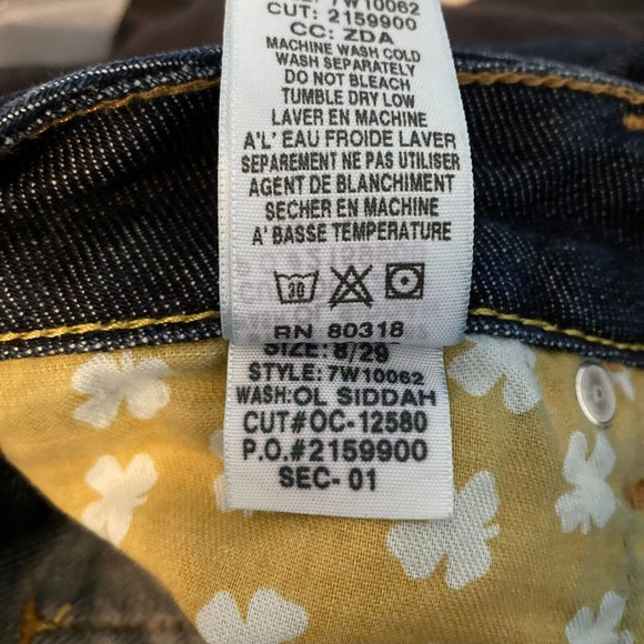 Lucky Brand Jeans Womens Sz 8 Lola Bootcut Stretch Dark Denim Low Rise Pockets‎ - Picture 9 of 12